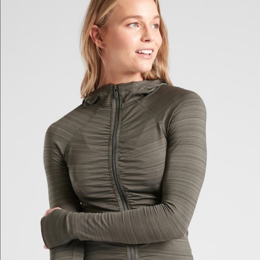 Athleta Crosscurrent UPF Jacket - Mountain Olive